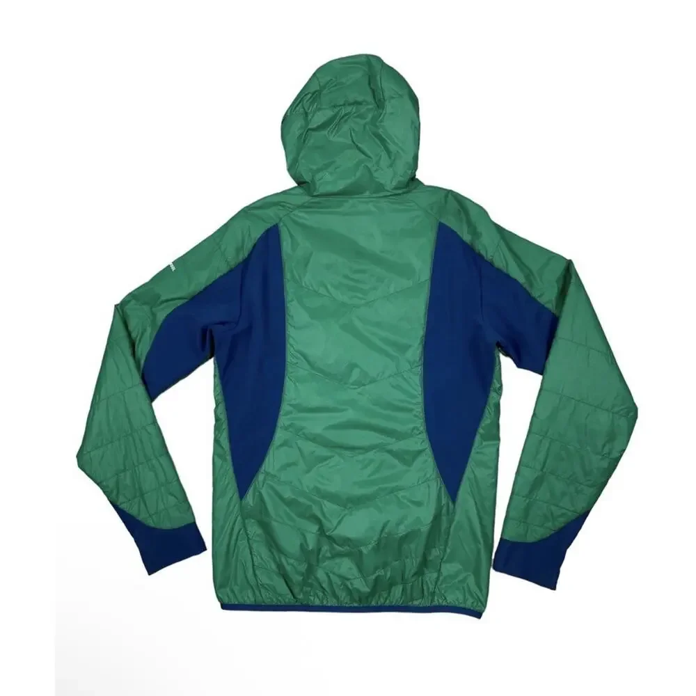 Ortovox Swisswool Piz Boè Green Jacket neon yellow pocket zippers. Men’s Medium